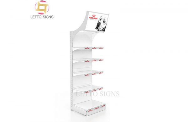 18 Years China Factory Custom Pop Pos Retail Store Pet Food Showcase Floor Wire Metal Display Racks