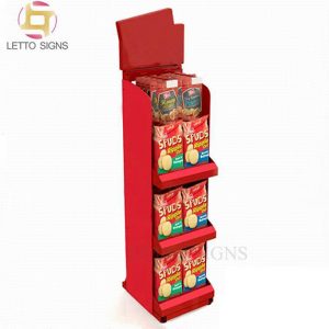 18 Years China Factory Retail Store POP POS Floor Cardboard Cookies Snacks Potato Chips Food Product Biscuits Display Stand