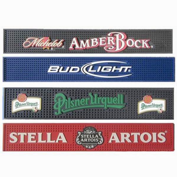 Anti Slip Personalized Custom PVC Rubber Bar Mat