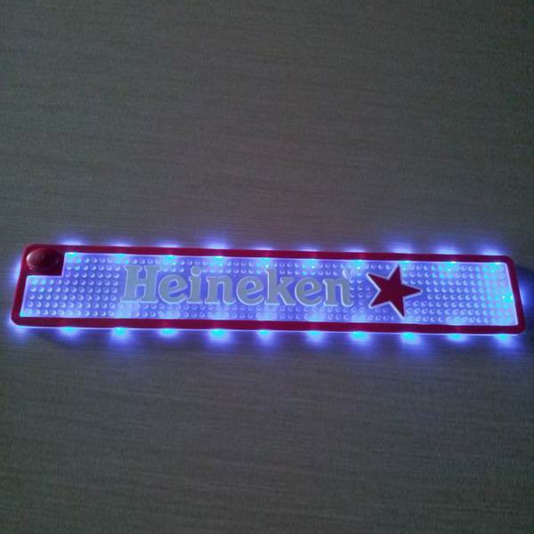 custom promotion pvc Led bar mat
