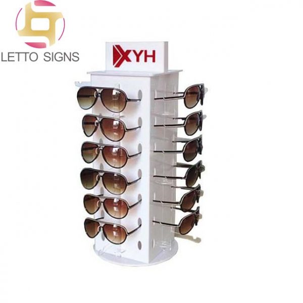 18 Years China Factory Retail Store Eyeglass Rotating Acrylic Display Rack Sunglass Stand