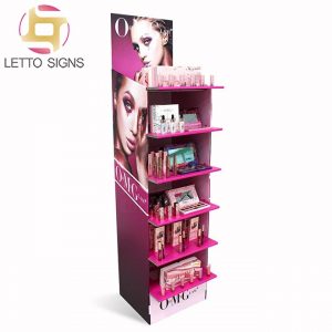 18 Years Factory Advertising Paper Pop Floor Make Up Lipstick Tube Cosmetics Cardboard Perfume Display Stand