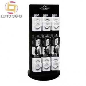 18 Years Factory Custom Lash Makeup Product Counter Top Cosmetic Eyelash Cardboard Display Stand Rack