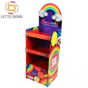 18 Years Factory Custom Supermarket Grocery Store Pop Pos Retail Floor Cardboard Paper Sweet Candy Display Rack