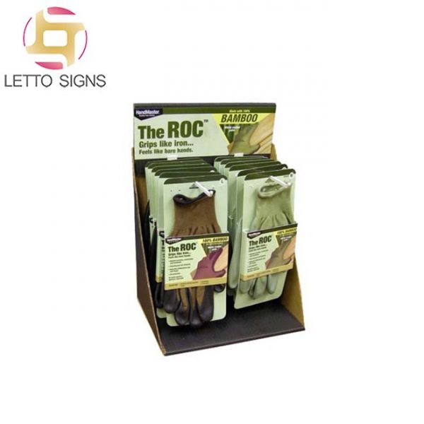 18 Years Pop Pos Retail Store Hooks Pegs Counter Top Corrugated Paper Cardboard Display Boxes Rack Stand Golf Gloves Display