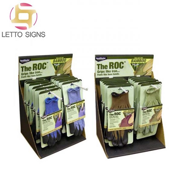 18 Years Pop Pos Retail Store Hooks Pegs Counter Top Corrugated Paper Cardboard Display Boxes Rack Stand Golf Gloves Display