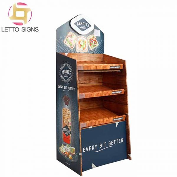 Marketing Point Of Sale Retail Store Funko Pop Corrugated Paper Cardboard Bakery Babread Display