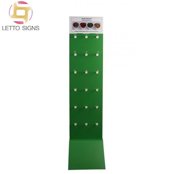 Products Retail Shop Store Hooks Pegs Hanging Floor Corrugated Paper Cardboard Tea Display