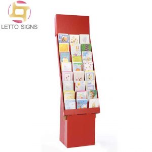 Valentine's Day Gifts Custom Retail Store Corrugated Paper Cardboard Greeting Card Display